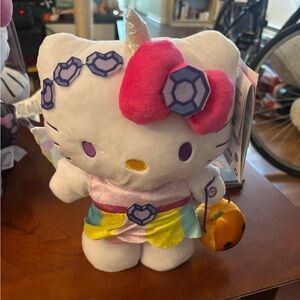 Hello kitty Halloween unicorn animated plush NWT